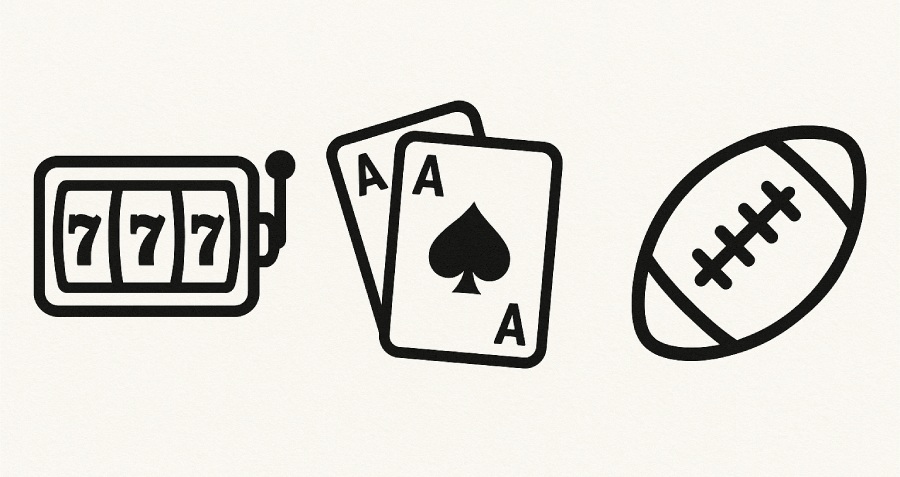 Casino vs. Poker vs. Sports