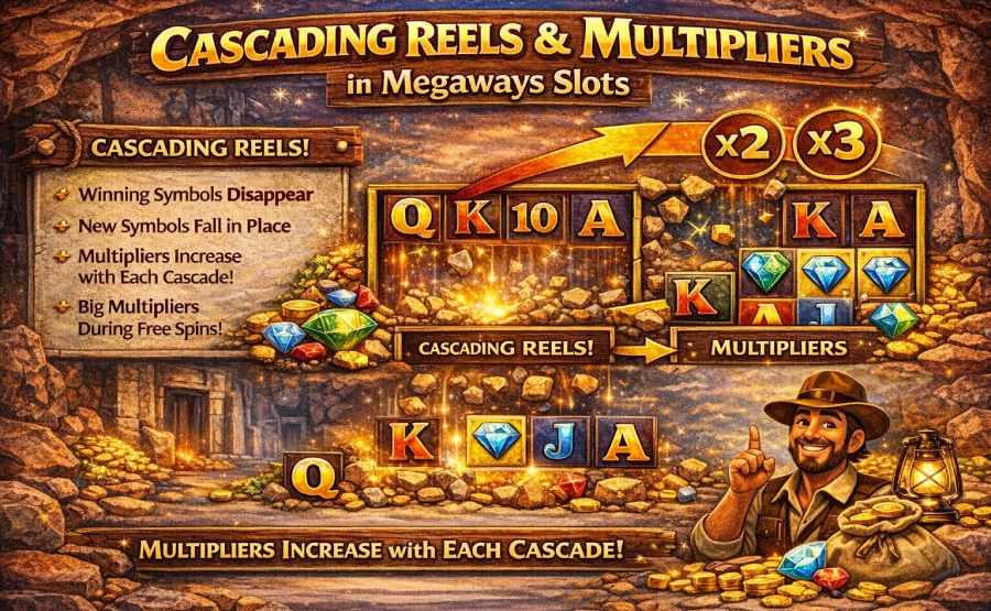 Cascading Reels and Multipliers