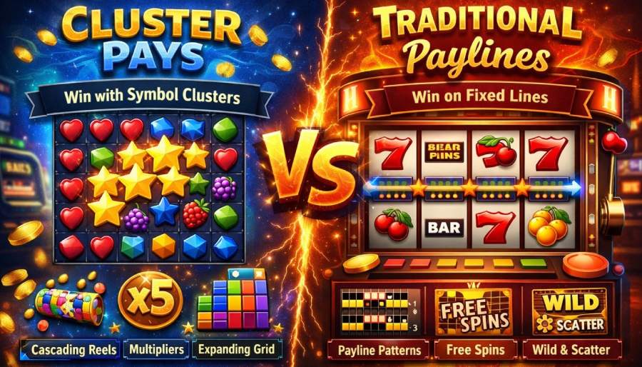 Differences Between Cluster Pays and Traditional Payline